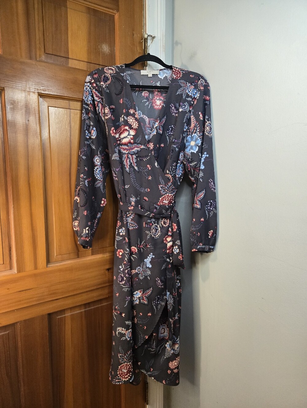 Loft Plus Size Floral Wrap Dress